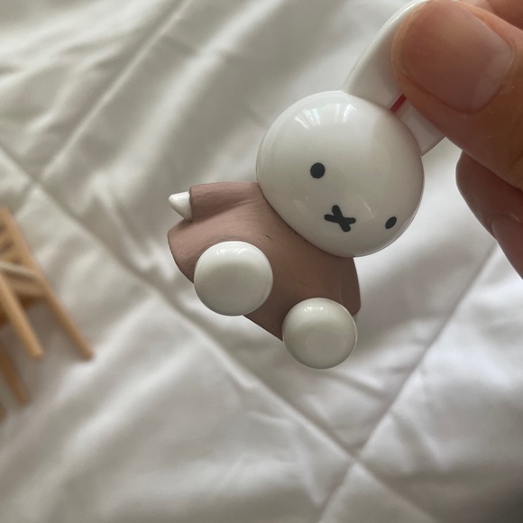 Set of 4 Miffy Figure Sitting chair Bench Rare Kawaii chiikawa sanrio disney - Picture 5 of 9